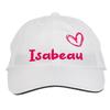 Makoroni - Isabeau Name Hat Adjustable Cap, DesF29 White view 1
