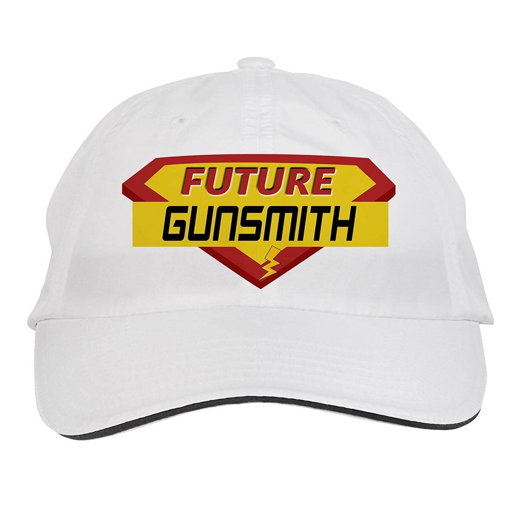 Makoroni - Future Gunsmith Career Hat Adjustable Cap, DesF15 White