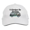 Makoroni - I'd Rather Be Surfing Surf Surfing Beach Hat Adjustable Cap, DesH15 White view 1