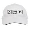 Makoroni - EAT Sleep SWIFTS Animal Hat Adjustable Cap, DesS43 White view 1