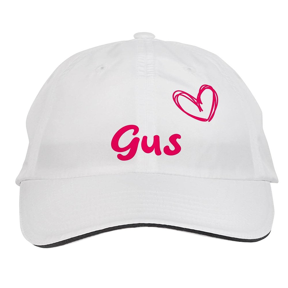Makoroni - Gus Name Hat Adjustable Cap, DesE17 White