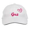 Makoroni - Gus Name Hat Adjustable Cap, DesE17 White view 1