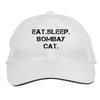Makoroni - EAT Sleep Bombay CAT Hat Adjustable Cap, DesO5 White view 1