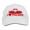 Makoroni - I Love Poland Poland Polish Hat Adjustable Cap, DesS78 White view 1