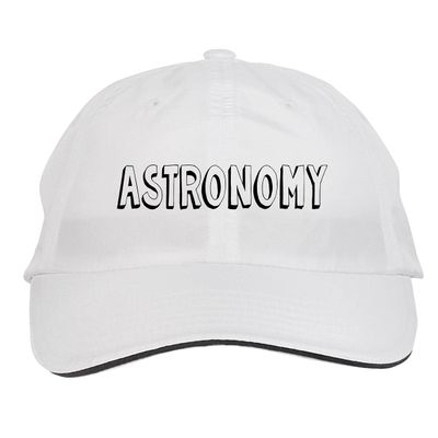 Makoroni - Astronomy Hat Adjustable Cap, DesS21 White