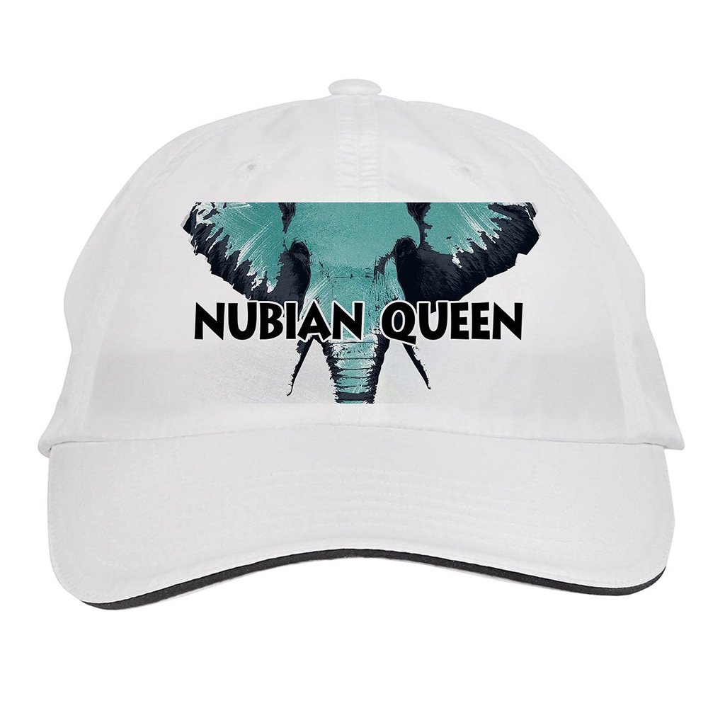 Makoroni - Nubian Queen Africa Afro American Hat Adjustable Cap, DesN24 White