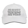 Makoroni - Born and Raised in Trinidad and Tobago Hat Adjustable Cap, DesS93 White view 1