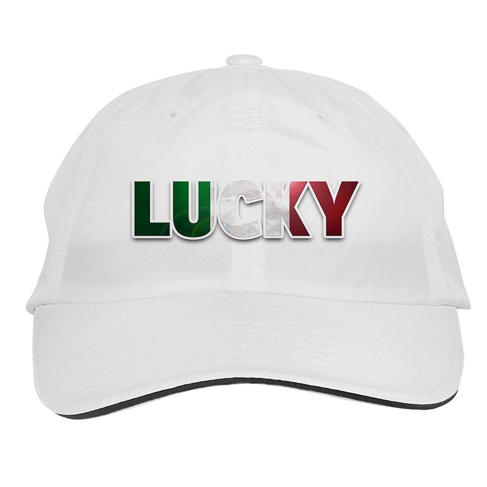 Makoroni - Lucky Italy Italian Hat Adjustable Cap, DesL59 White