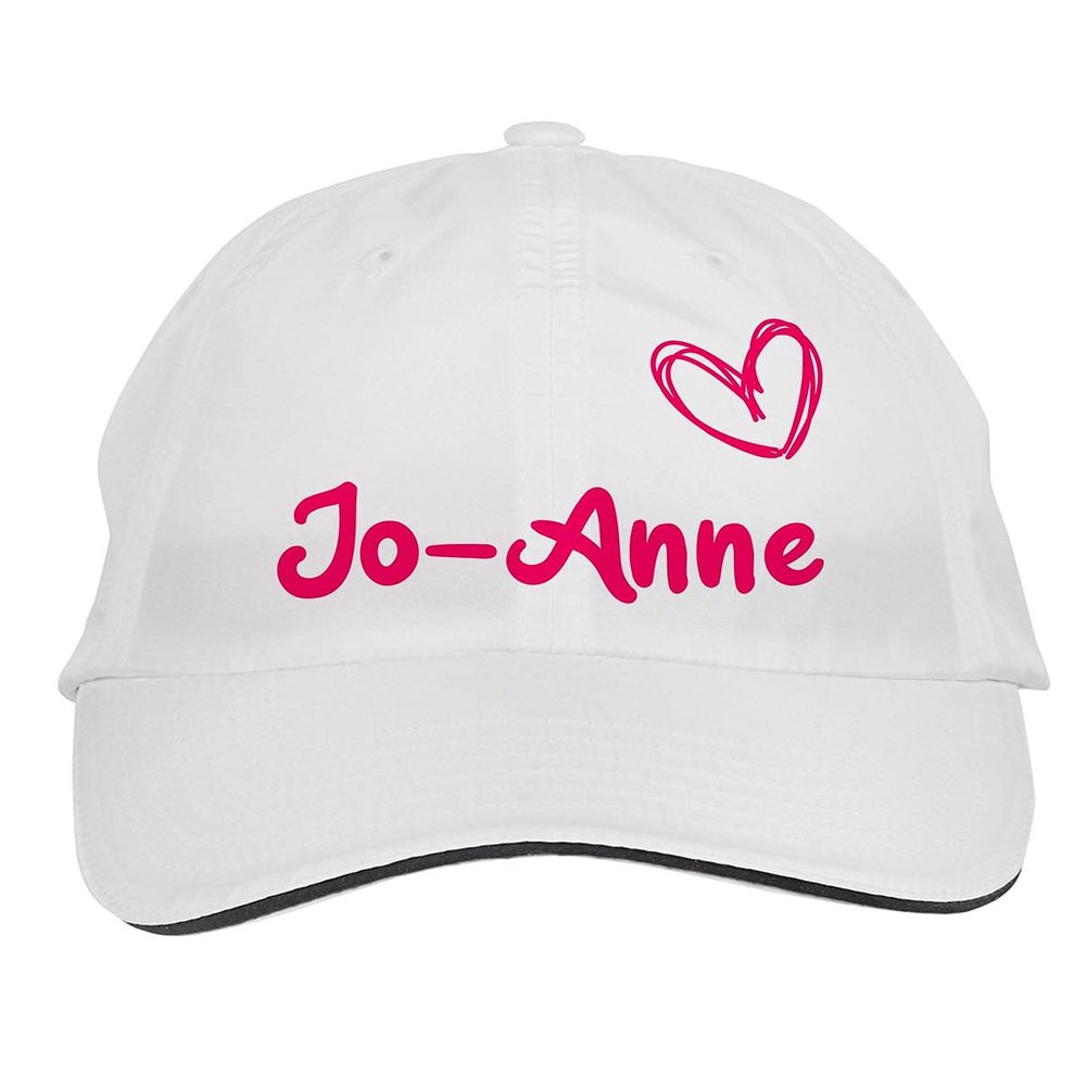 Makoroni - Jo-Anne Name Hat Adjustable Cap, DesG43 White
