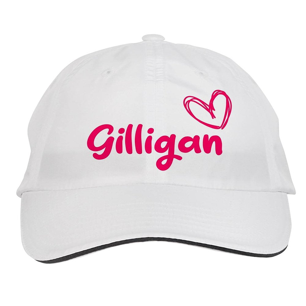 Makoroni - Gilligan Name Hat Adjustable Cap, DesD62 White