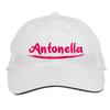 Makoroni - Antonella Name Hat Adjustable Cap, DesZ83 White view 1