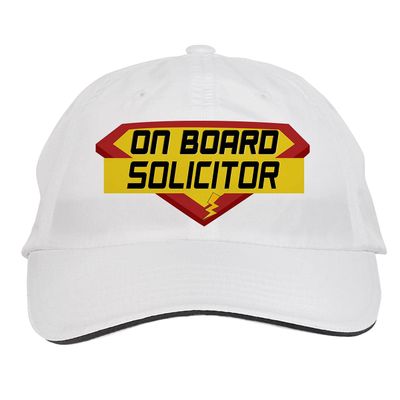 Makoroni - ON Board Solicitor Career Hat Adjustable Cap, DesH36 White
