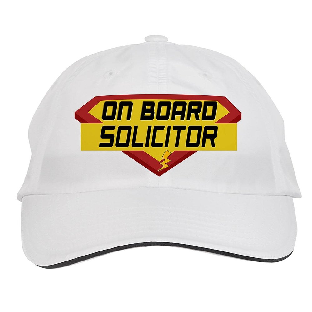 Makoroni - ON Board Solicitor Career Hat Adjustable Cap, DesH36 White