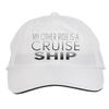 Makoroni - My Other Ride is A Cruise Ship Hat Adjustable Cap, DesJ88 White view 1