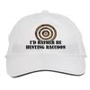 Makoroni - I'd Rather BE Hunting Raccoon Hunting Hunter Hat Adjustable Cap, Desy66 White view 1