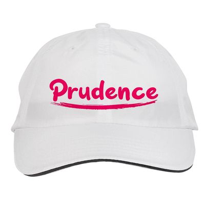 Makoroni - Prudence Name Hat Adjustable Cap, Desy14 White