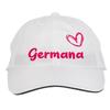 Makoroni - Germana Name Hat Adjustable Cap, DesD43 White view 1