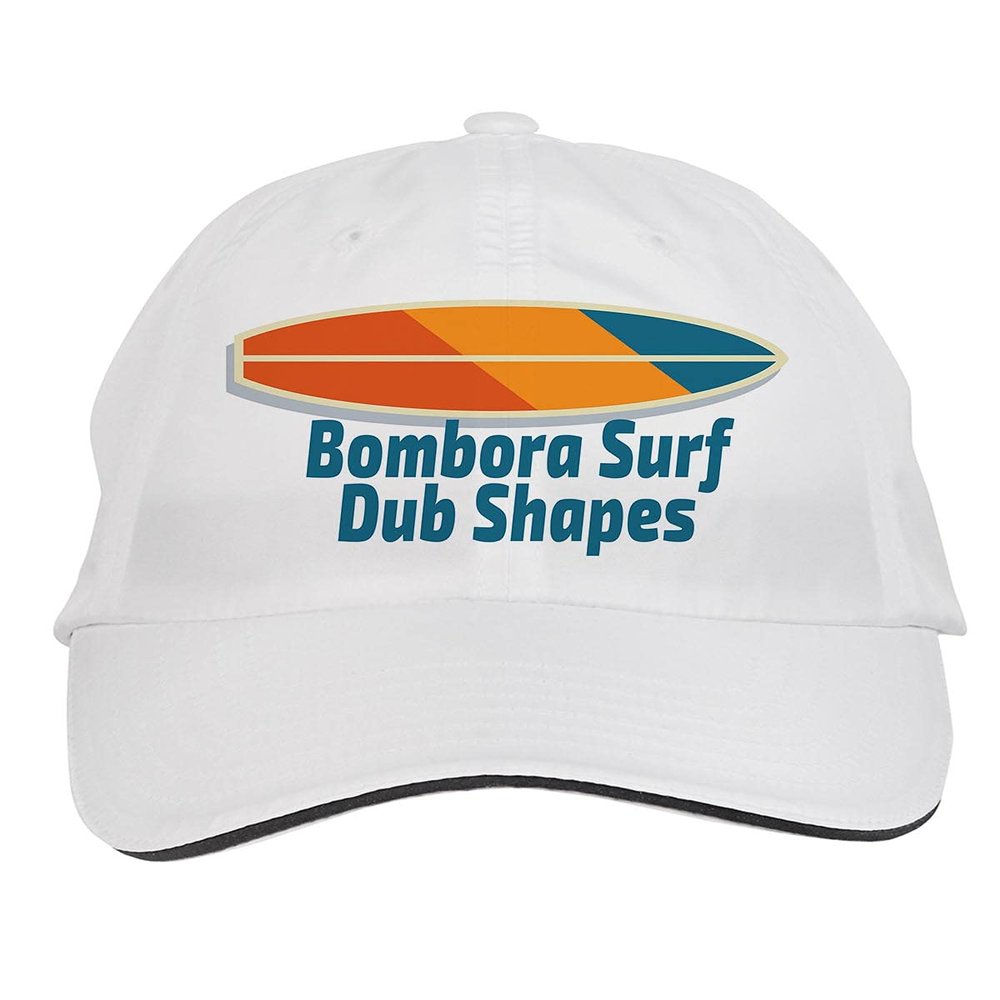 Makoroni - Bombora Surf Dub Shapes Surf Surfing Beach Hat Adjustable Cap, DesB67 White