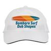 Makoroni - Bombora Surf Dub Shapes Surf Surfing Beach Hat Adjustable Cap, DesB67 White view 1
