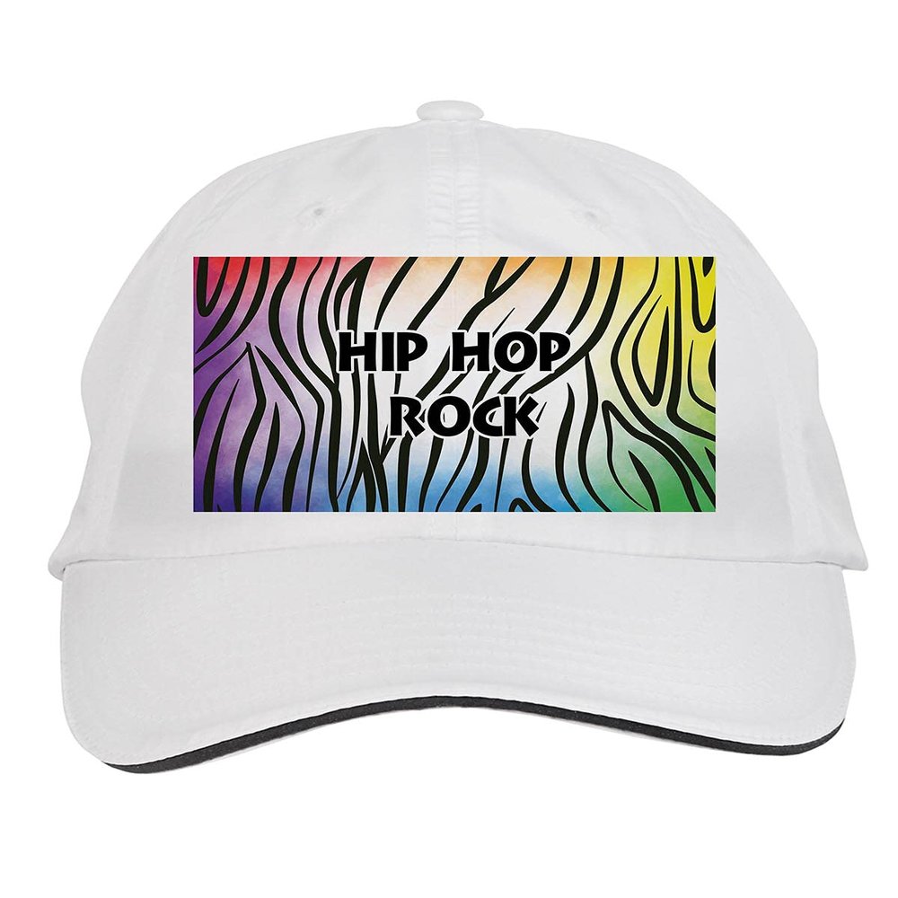 Makoroni - Hip HOP Rock Africa Afro American Hat Adjustable Cap, DesT21 White