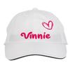 Makoroni - Vinnie Name Hat Adjustable Cap, DesW83 White view 1