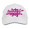 Makoroni - I Live in A Van Down by The River Hat Adjustable Cap, DesI19 White view 1