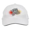 Makoroni - Peace Love Spotted Bay BASS Fish Fishing Hat Adjustable Cap, DesS92 White view 1