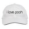 Makoroni - I Love Pooh Hat Adjustable Cap, DesE57 White view 1