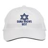 Makoroni - EAMA Knows Best Jewish Hat Adjustable Cap, DesO39 White view 1