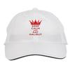 Makoroni - Keep Calm and EAT Halibut Hat Adjustable Cap, DesT53 White view 1