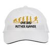 Makoroni - ONE Bad Mother Runner Run Runner Hat Adjustable Cap, DesB95 White view 1