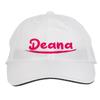 Makoroni - Deana Name Hat Adjustable Cap, DesF73 White view 1