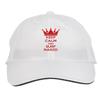 Makoroni - Keep Calm and SURF Naked Hat Adjustable Cap, DesW43 White view 1