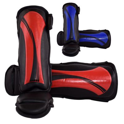 Ultimate - Kids Shin Instep Guard Protector for Boxing MMA Muay Thai Training (CHL, Red / Black)