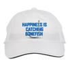 Makoroni - Happiness is CATCHING Bonefish Fish Fishing Hat Adjustable Cap, DesB4 White view 1