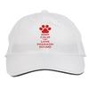 Makoroni - Keep Calm and Love Pharaoh Hound Hat Adjustable Cap, DesG99 White view 1