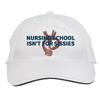 Makoroni - Nursing School Isn't for Sissies Paramedic Doctor Nurse Hat Adjustable Cap, DesU54 White view 1