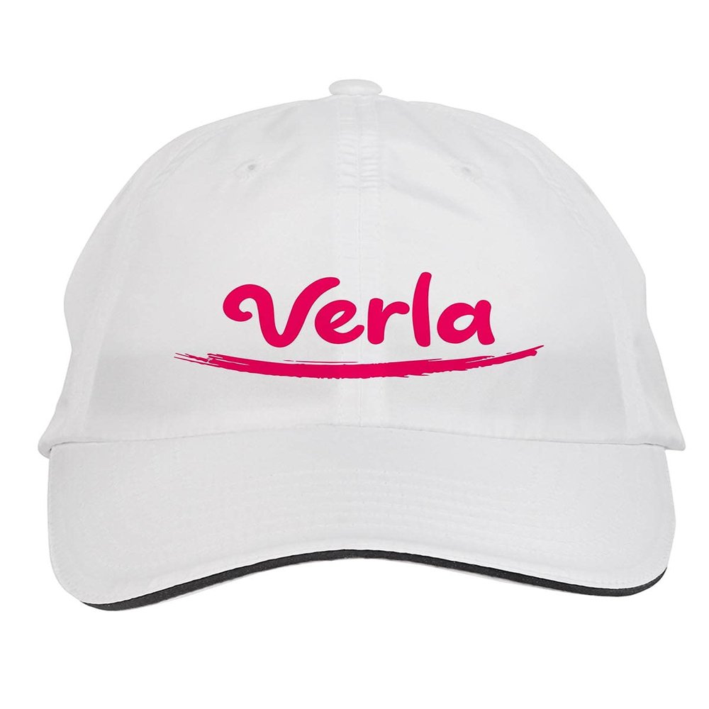 Makoroni - Verla Name Hat Adjustable Cap, DesC99 White