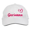 Makoroni - Gerianne Name Hat Adjustable Cap, DesD40 White view 1