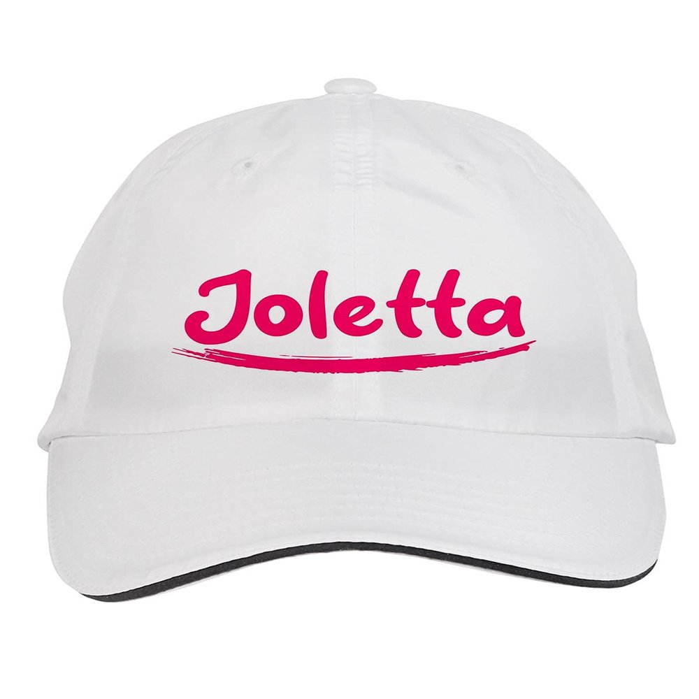 Makoroni - Joletta Name Hat Adjustable Cap, DesN2 White