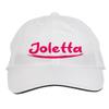 Makoroni - Joletta Name Hat Adjustable Cap, DesN2 White view 1