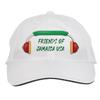 Makoroni - Friends of Jamaica USA Jamaica Jamaican Reggae Music Hat Adjustable Cap, DesT89 White view 1