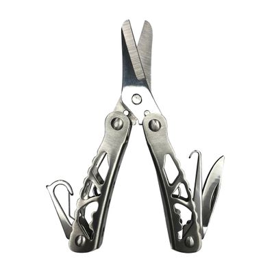 Smiths 51256 Caprella 5-in-1 Fishing Line Multi-Tool - Stainless Steel -Scissors - Line Pick - Cutting Knife - Carabiner - Rust Resistant - Spring Load - Lightweight - Compact Gadget - Gift for Men