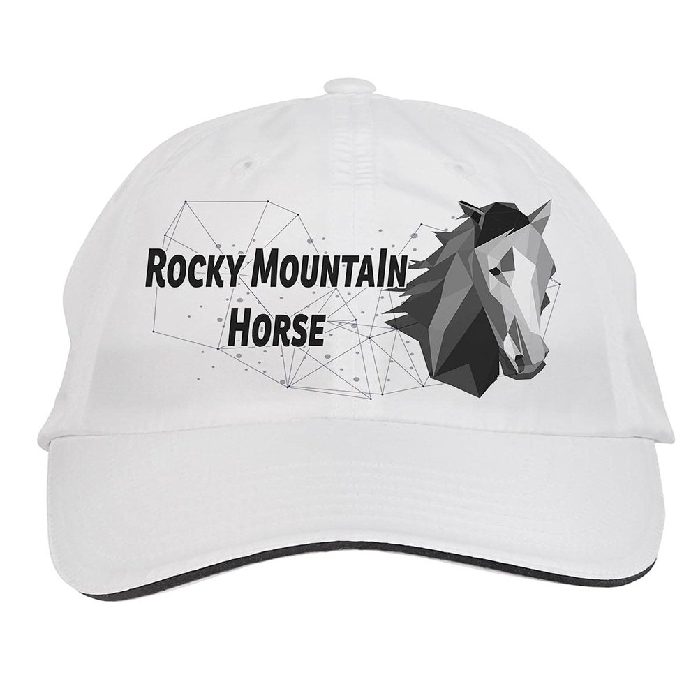 Makoroni - Rocky Mounta?n Horse Hat Adjustable Cap, DesJ77 White