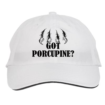 Makoroni - GOT Porcupine Hunting Hunter Hat Adjustable Cap, DesR11 White