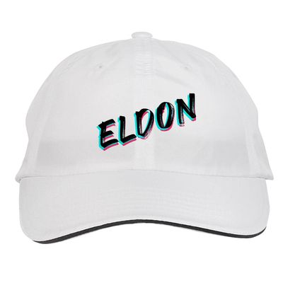 Makoroni - Eldon Name Hat Adjustable Cap, DesG86 White