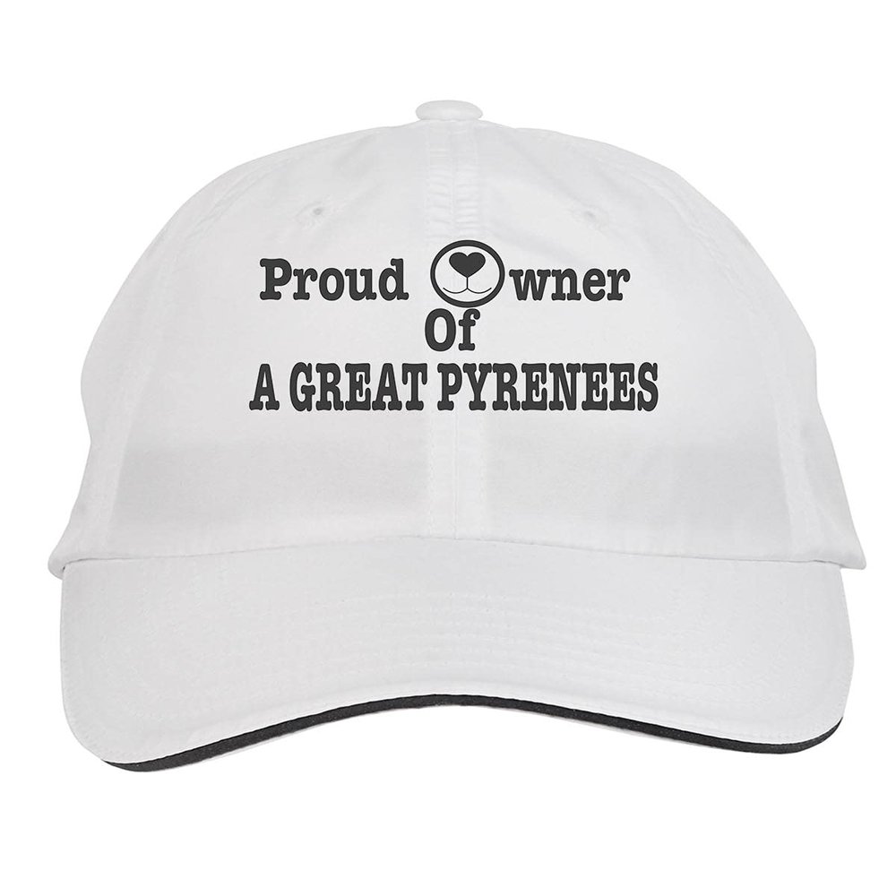 Makoroni - Proud Owner of A Great Pyrenees Dog Dogs Hat Adjustable Cap, DesH40 White