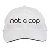 Makoroni - not a cop Hat Adjustable Cap, DesK64 White view 1
