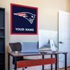 Rico Industries NFL Football New England Patriots Personalized 35" Felt Wall Dcor - for Man Cave, Game Room, Office & Bedroom - Made in The USA view 2
