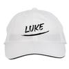 Makoroni - Luke Name Hat Adjustable Cap, DesK36 White view 1